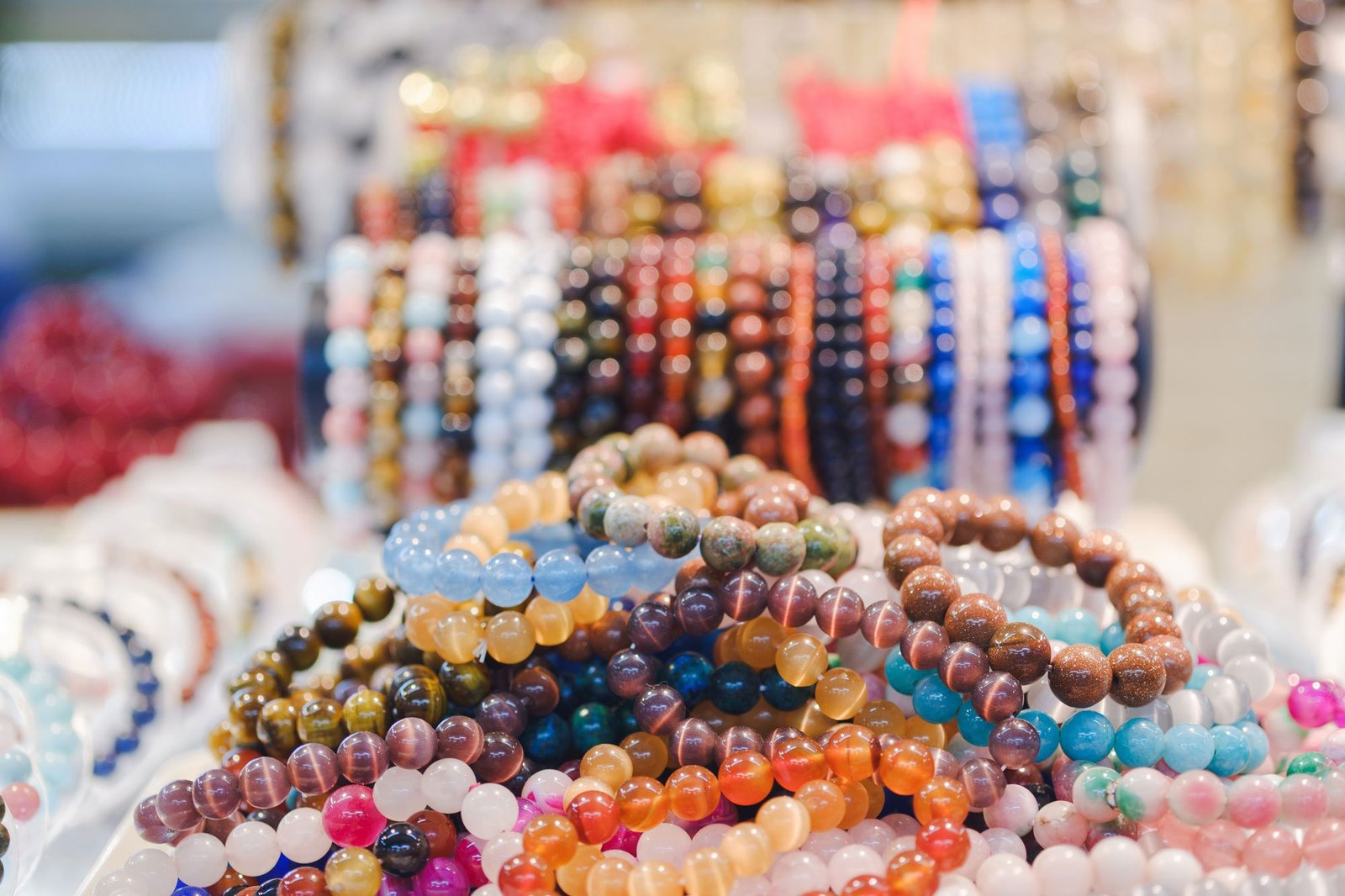 Bracelets en pierres et cristaux naturels en lithothérapie